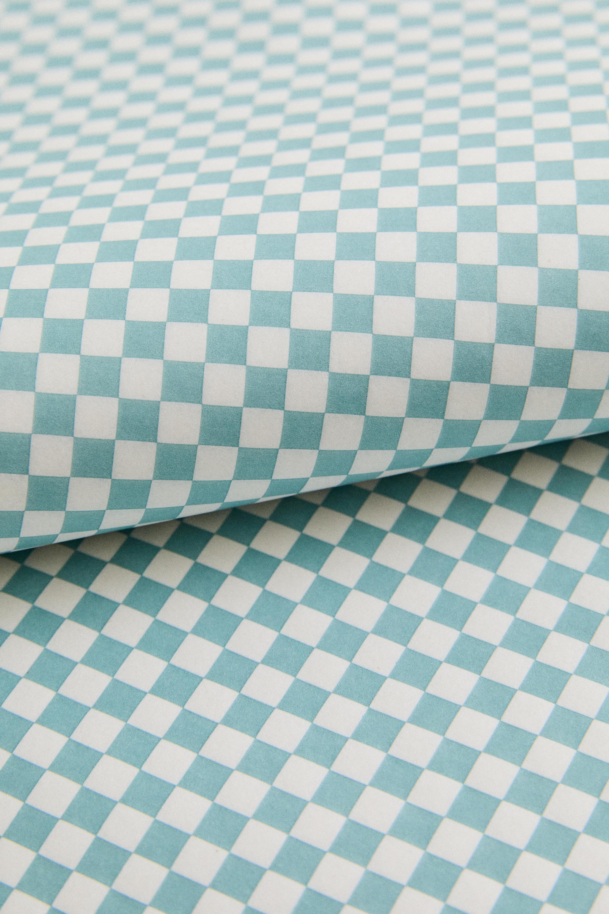 ENSEMBLE PAPIER HAMBURGER À CARREAUX